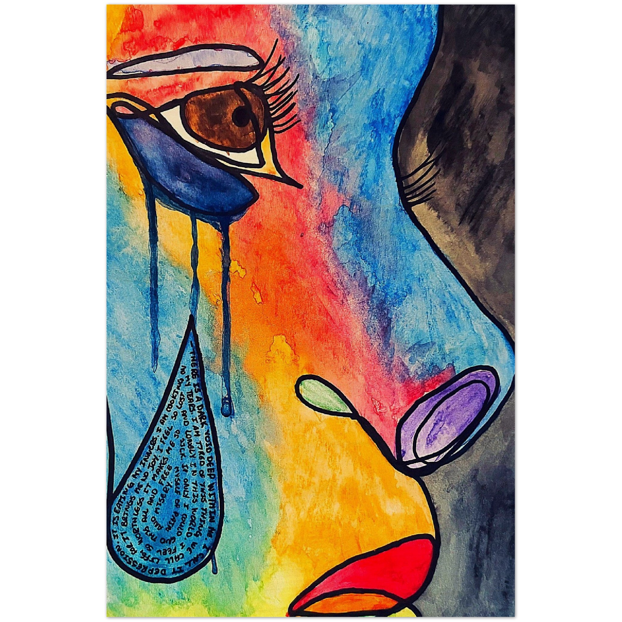Teresa Provo Art Tears with Meaning Wood Prints